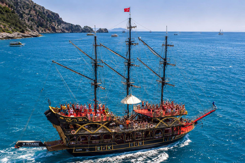 Alanya: Pirate- Party Boat Tour with Lunch & Drinks alanya pirate boat unch and drinks included (no transfers).
