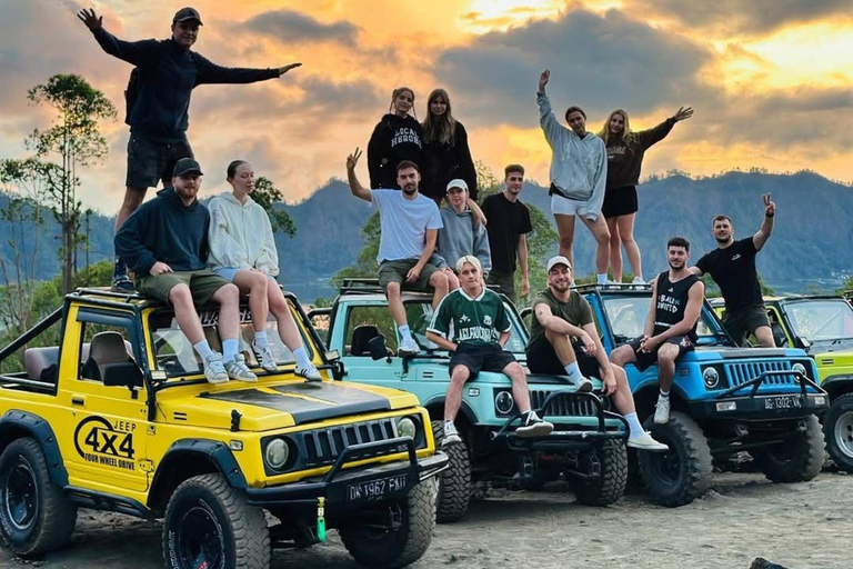 Mount Batur Jeep Sunrise, Hot Spring & Akasa cafe Jeep sunrise + hot spring (with hotel transfer)