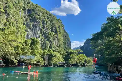 From Phong Nha Town: Paradise Cave & Zipline at Dark Cave