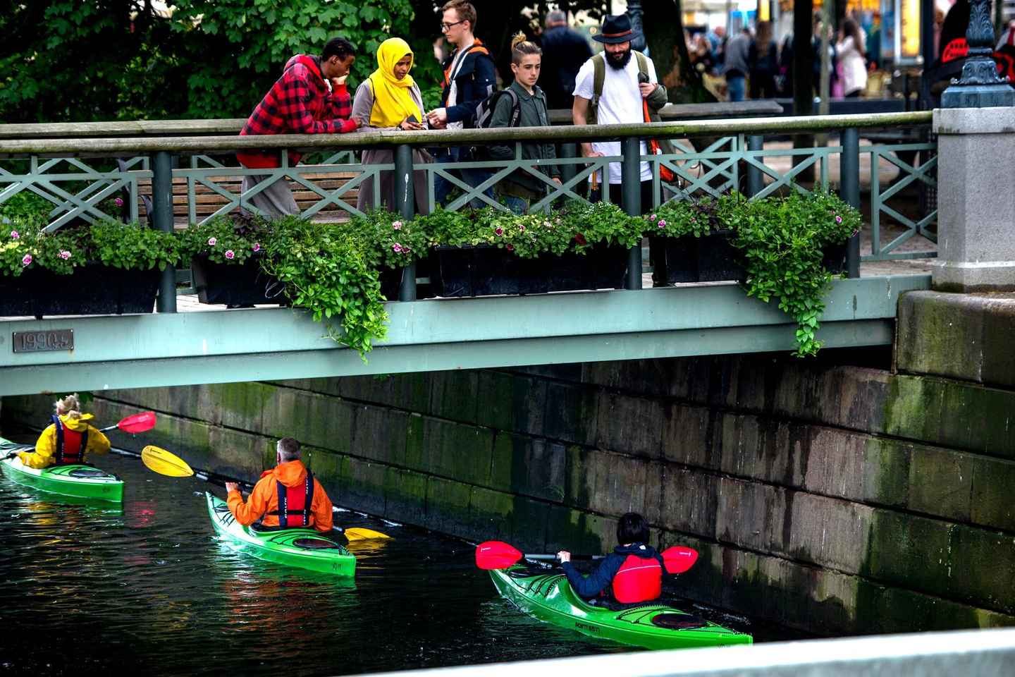 Balade en kayak au cœur de la ville