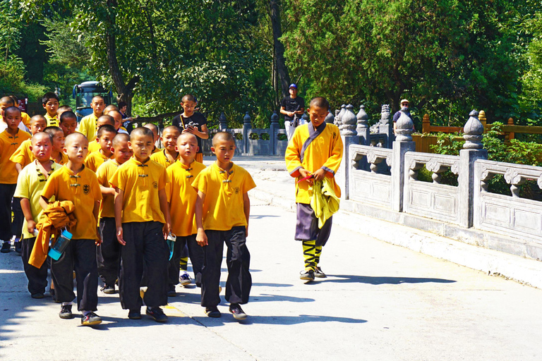 Tour privato: Grotte di Longmen, Tempio Shaolin e spettacolo di KungfuPick up da Zhengzhou: Guida in inglese Tour di un giorno tutto incluso