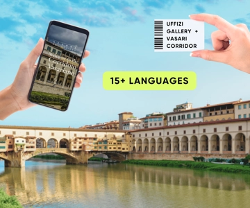 Firenze: Biglietto a tempo per gli Uffizi e il Corridoio Vasariano e AudioApp