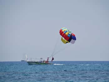 Santorini: Parasailing Flight Experience at Black Beach