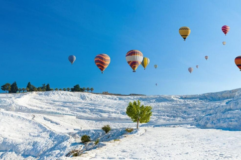 Alanya, Side, Antalya: Sunrise Balloon Tour in PamukkaleFrom Alanya: Sunrise Balloon Tour in Pamukkale with Lunch