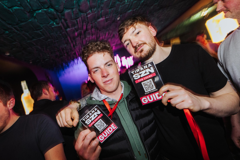 Tirana: Guided Pub Crawl with Free Shots & Photographer