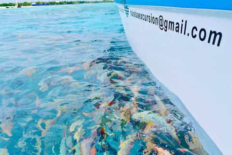 Rangiroa : lagon bleu, Tiputa Pass, jardin de corail, île aux oiseaux