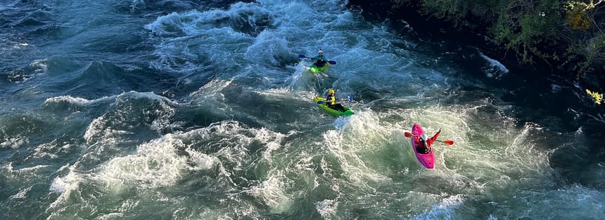 Pucón : excursion guidée en kayak sur la rivière Liucura avec photos/vidéos