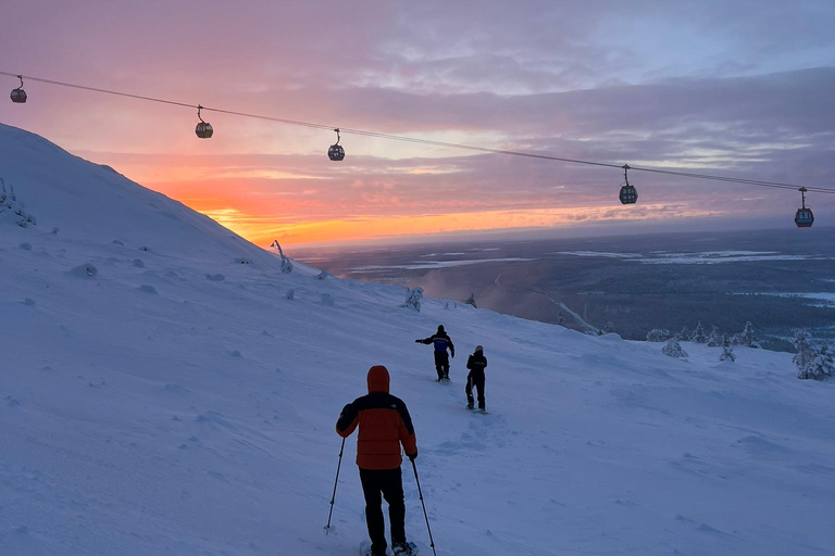 Levi: Snöskovandring: Tomtens stuga och picknick i natursköna omgivningar