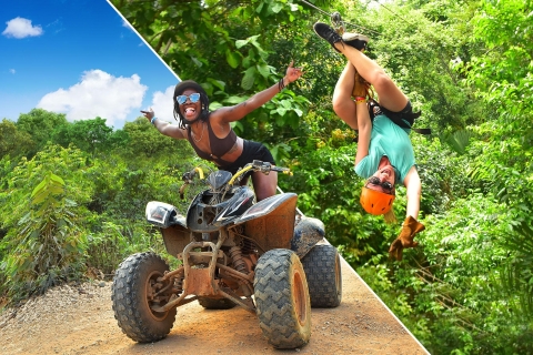 Cancun: Jungle ATV Tour, Ziplining, and Cenote Swim Single ATV