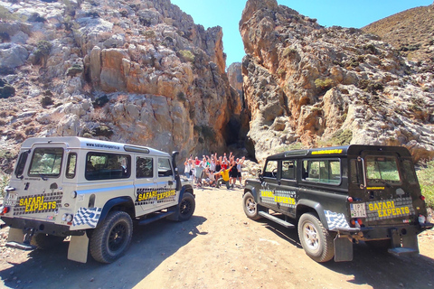 Crete: Trypiti Beach Off-Road South Tour w/ Lunch &amp; WineCrete: Trypiti Gorge and South Cretan sea Safari