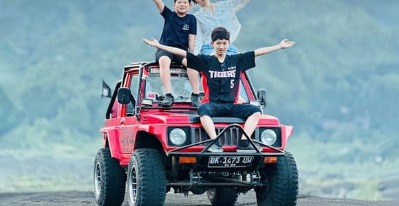 Bali: Day/Sunset Mount Batur 4WD Jeep and Natural Hot Spring