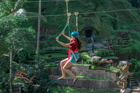 Bali/Ubud: Zipline 2-ways with combo Alas Harum Tour Zipline with Riceterrace Alas Harum Tour meet at venue