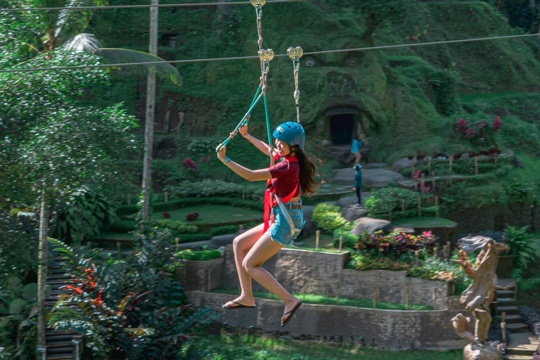 Bali/Ubud: Zipline 2-ways with combo Alas Harum Tour Zipline with Riceterrace Alas Harum Tour meet at venue