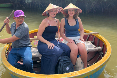 Hoi An: Basket Boat Ride in the Coconut Forest Tour experience include option hotel Pick up and Drop-off