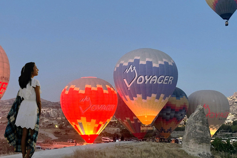 Visite de la zone photo de la Cappadoce en montgolfière