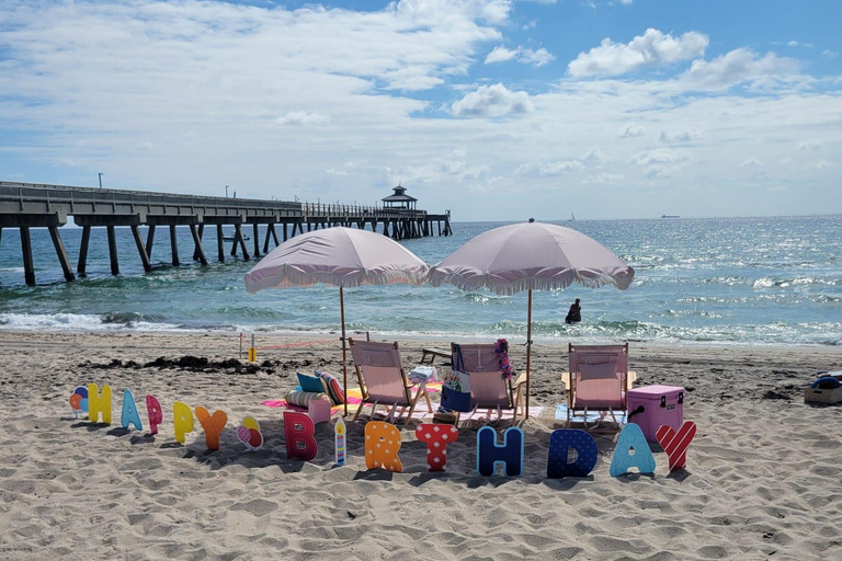 Deerfield Beach: Noleggio Cabana per un giorno in spiaggia tutto incluso!