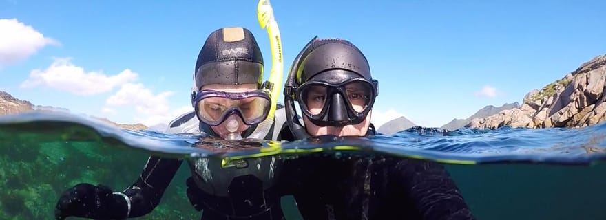 Lofoten : excursion de plongée en famille