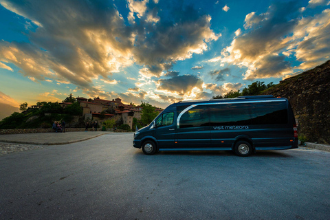 Athens: Meteora Monasteries & Caves Day Trip & Lunch Option Shared Tour in English with Bus Transfer from Athens