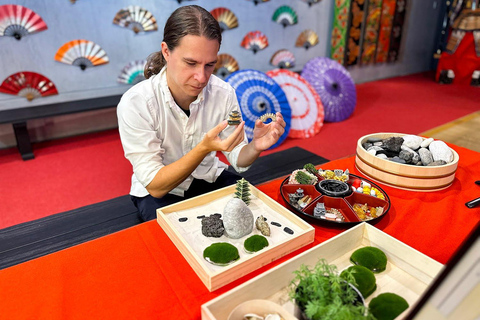 Osaka: Experiência de fazer Matcha no jardim Karesansui