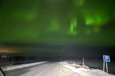 Excursión en minibús a la aurora boreal en el Parque Nacional de Abisko