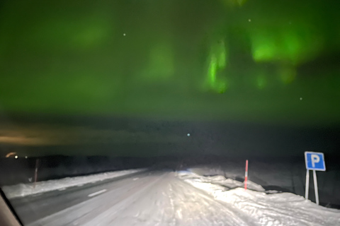 Excursión en minibús a la aurora boreal en el Parque Nacional de Abisko