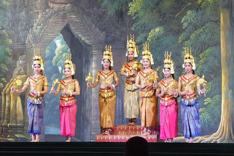 Spectacle d'Apsara avec dîner, prise en charge et retour inclus.