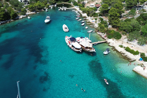 From Trogir: Three Island Boat Tour with Blue Lagoon & Lunch