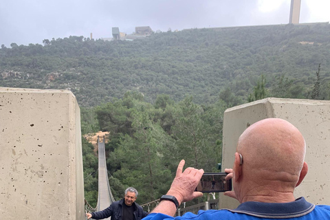 Caesarea, Haifa, Akko & Rosh Hanikra Full Day Private Tour Caesarea, Haifa and Carmel Mount with Bridges and Druz