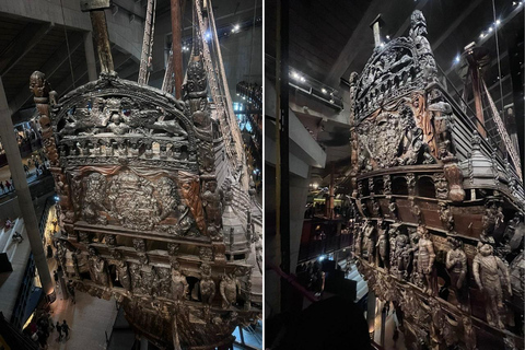 Estocolmo: Museo Vasa, Vrak y tour guiado en barco por los canalesEstocolmo: Museo Vasa, Vrak y tour en barco por los canales con guía