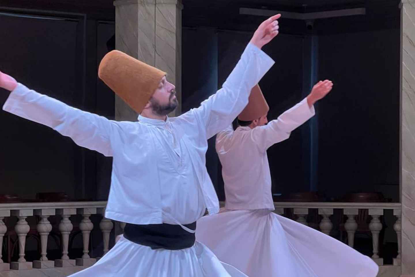 Whirling Dervish Ceremony with view of the Bosphorus