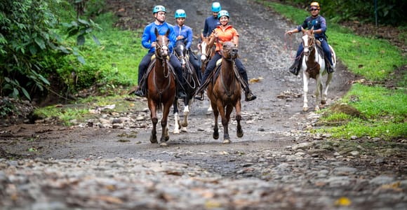 Ziplining & Horseback ride in La Fortuna