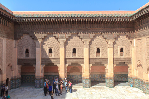 Marrakech: Ben Youssef Madrasa Tour with Skip-the-Line Entry Shared Group Guided Tour in French – Without Entry Tickets