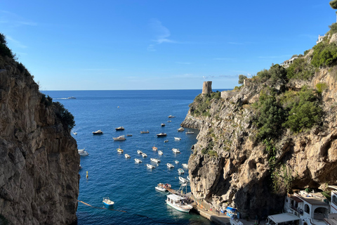 De Positano: Costa Amalfitana e aula de culinária com transfer