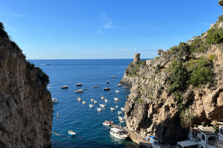 Da Positano: Costiera Amalfitana e lezione di cucina con trasferimentoDa Positano: Costiera Amalfitana e corso di cucina con trasferimento