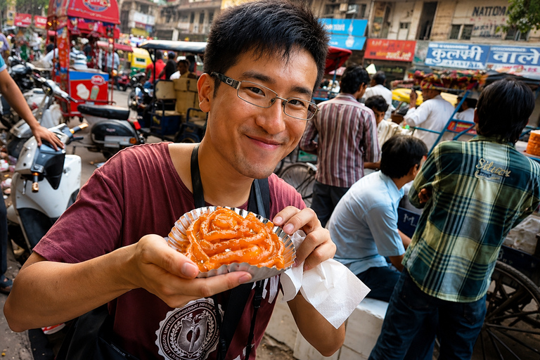 Agra by Night: Private Street Food Tour With Local Markets ( Car with Driver + Tour Guide + Street Food Tasting )