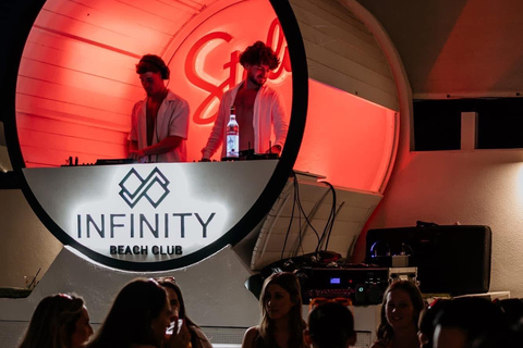 Zakynthos: Infinity Beach Club Beach Sunset Entry Ticket