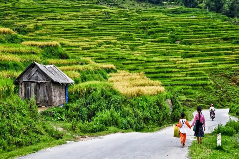 Hanoi - Sapa - Hanoi Codziennie Wysokiej jakości autobus z kabiną sypialnąTransfer z Sapa do Hanoi w wysokiej jakości autobusie z kabiną sypialną