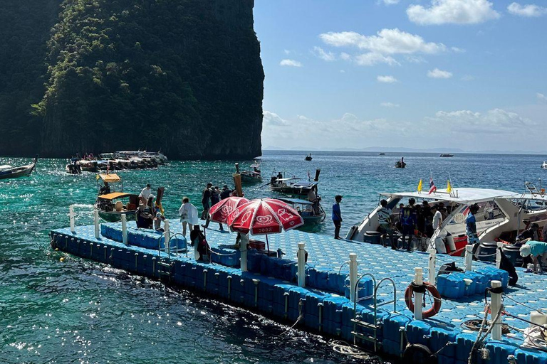 Koh Phi Phi: Longtailbåt till Maya Bay och Pileh LagoonFrån Phi Phi : 5 öar Longtail båttur med snorkling