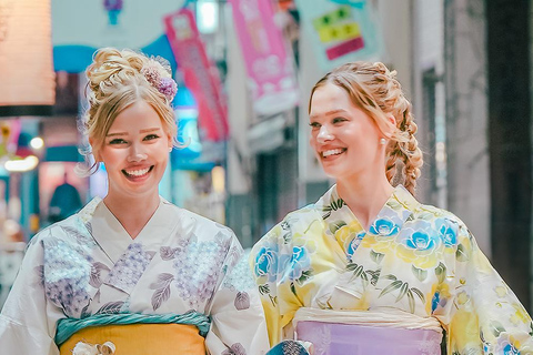 Osaka Kimono Experience – Quick Traditional Dress & Photos Kimono Rental＋Unlimited accessories