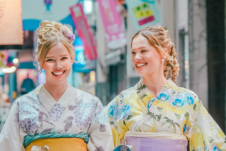 Osaka Kimono Experience – Quick Traditional Dress & Photos Kimono Rental＋Unlimited accessories