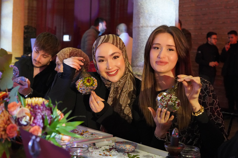 Traditional Mosaic Lamp & Candle Holder Workshop in Istanbul Traditional Turkish Mosaic Desk Lamp