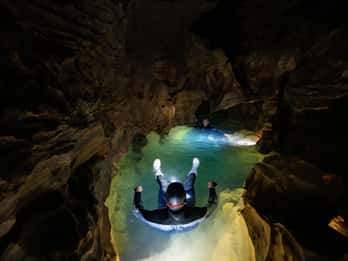 Okohua Glowworm Cave in a group of six