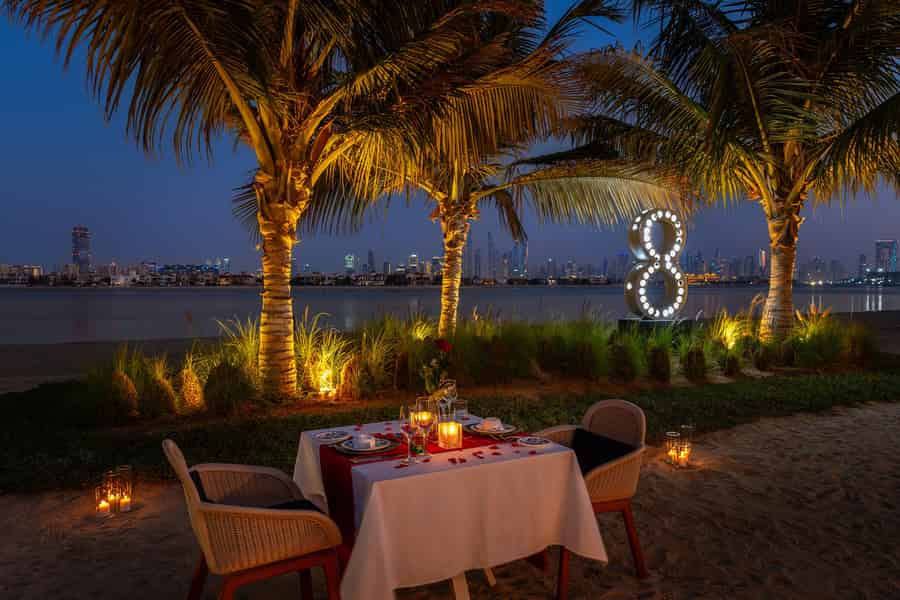 Dubai: Romantisches Dinner am Strand