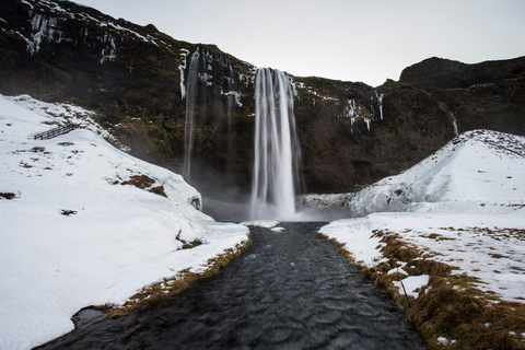 Paseo por la costa sur, caminata por el glaciar y aurora boreal