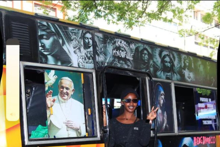 Nairobi: Matatu Culture Tour with Music, Art & Street Vibes Nairobi moving art with music.