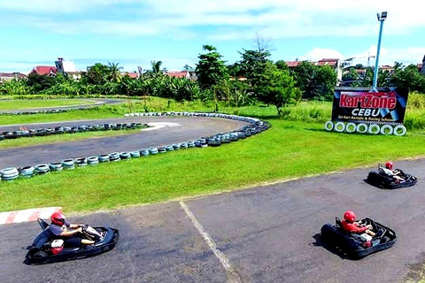 Journée complète d&#039;aventure en trio : Kartzone, Ocean Park et visite de la ville