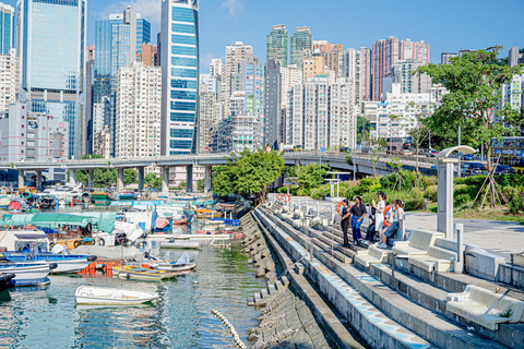 Victoria Harbour Shoreline Bike + Street Food Half-day Tour