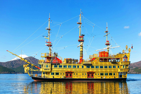 Wycieczka na górę Fuji Hakone/Kamakura: BEZPŁATNA kolejka linowa i rejs po jeziorze AshiWycieczka ze stacji Shinjuku o godz. 8:30 – bez kolejki linowej i rejsu statkiem