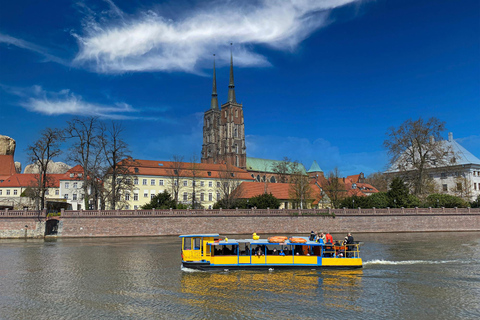 Riviercruise op de Oder en wandeltour door WroclawTour in Engels, Spaans, Duits, Russisch, Pools