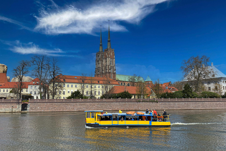 Oder river cruise and walking tour of WroclawTour in English, Spanish, German, Russian, Polish